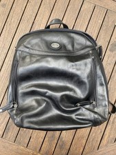 Rucksack Schwarz The Bridge Echtleder Zustand Siehe Fotos