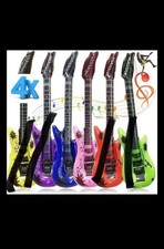 4 x Aufblasbare Luftgitarren