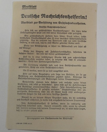 1944 wehrmacht flugblatt - wehrmacht,