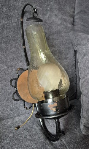 Antike wandlampe mit - antike,