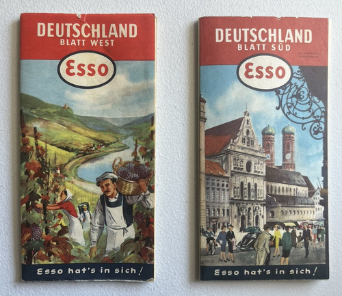 Vintage 1955 esso germany - 1955,