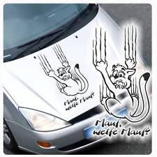Kratze Katze Maus Autoaufkleber Sticker Motorhauben Aufkleber Auto Mauf A3055 