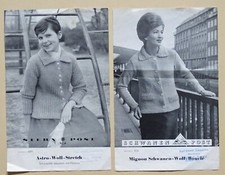 Stern - Schwanen -Wolle Strick- 60er Jahre