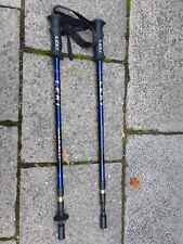 Leki Nordic Walking Stöcke Verstellbar 110-140cm Antishock Blau Gold
