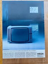 Wega color 3071 Stereo Fernseher TV 80s retro 1981 Vintage Ad Werbung Reklame