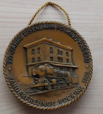 Wachsbild "100 Jahre Eisenbahn Pocking-Passau 1989"