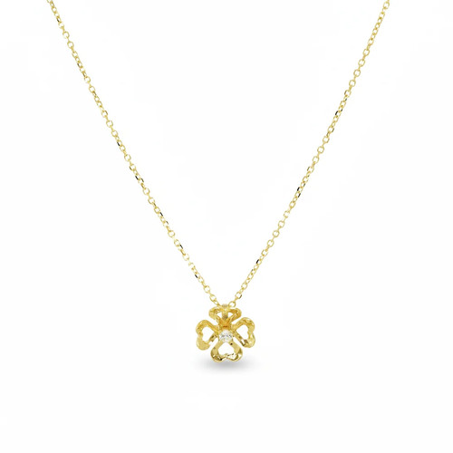 Collier 585 gelbgold - collier, zirkonia