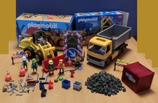 Playmobil Konvolut Baufahrzeuge - 3934 - 4049 - 3265 - Figuren und Kleinteile
