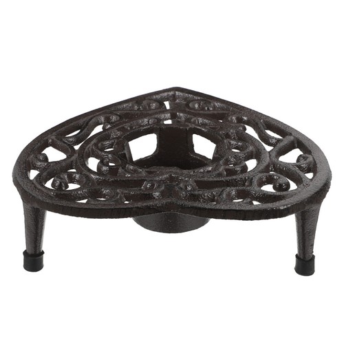 Cast iron tripod teapot warmer - iron,