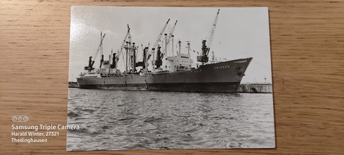 Postkarte frachtschiff frieden - frachtschiff,