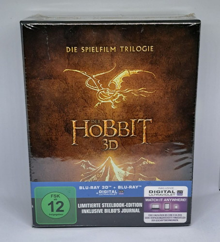 Der hobbit blu ray trilogie - der, 3d