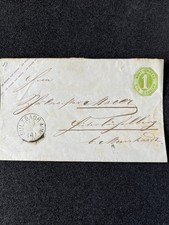 Württ. Ganzsache Brief EF 1