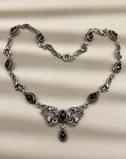 Antik Granatschmuck Collier