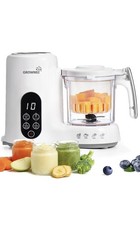 GROWNSY Babynahrungszubereiter mit Dampfkorb – Dampfgarer, Mixer & Sterilisator