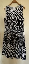Issa London Damen Kleid Strick Zebra  L 38/40