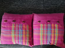 2 bunte fröhliche Kissenbezüge von Esprit inklusive je ein Kissen
