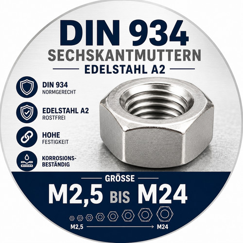 Muttern sechskantmuttern - muttern,