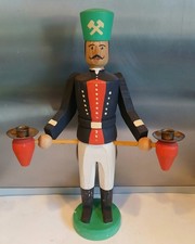 Alter Lichter Bergmann Erzgebirge H 33cm Guter Zustand