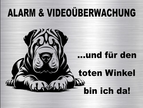 Shar pei hundewarnschild - shar-pei,