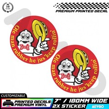 2x METZELER Vinyl Aufkleber