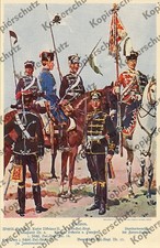 Carl Becker Kaiserliche Armee Husaren-Regimenter Sachsen Preußen Uniformen 1902