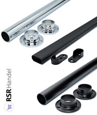 Kleiderstange Kleiderschrankrohr Schrankrohr Garderobe Schrankstange ver. Längen