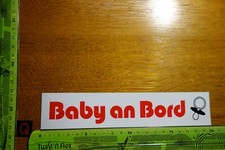 Altes MAGNETSCHILD (Kein Aufkleber!) BABY AN BORD Schnuller - wie neu