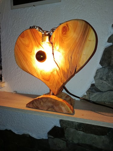 Hochzeits-Holzherz,Baumstammla