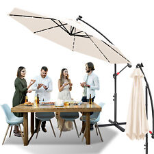 Sonnenschirm UV-Schutz Eisen Hawaiischirm Gartenschirm 3m/3.5m Terrasse Krempe