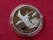Vietnam 100 Döng 1993 Prähistorische Tiere Urzeit Flugsaurier 999er Silber PP