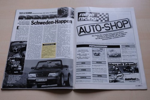 Rallye racing 1988 saab 900 - 09/1988,
