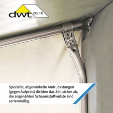 Wohnwagen Vorzelt dwt Cortina III Grau Teilzelt Caravan Winterzelt Zelt