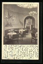 Ansichtskarte München, Galerie und Café Arkadia in der Prielmayerstrasse 1 