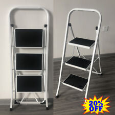 Trittleiter Anti-Rutsch 3 Stufen bis 150 kg Leiter HAUSHALTSLEITER Klapptritt