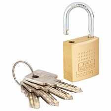 Burg-Wächter Vorhängeschloss Boccia 450 30 4 SB 5 mm Bügelstärke 4 Schlüssel