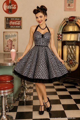 Retrokleid vintage petticoat - retrokleid,