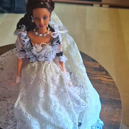 Modepuppe brautkleid weiß mit - modepuppe,