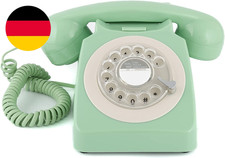 GPO 746ROTARYGREEN Retro Telefon Mit Wählscheibe Im 70Er Jahre Design Minzgrün