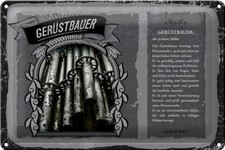 Blechschild Berufe 30x20 cm