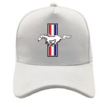 Ford Mustang USA Racing Kappe Mütze Baseball Cap Schirmmütze weiß