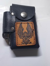 Harley Davidson Tasche Echte Handarbeit  Schwarzes Leder 