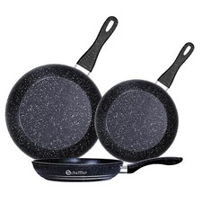 Scheffler 3-teilig Bratpfanne Set 20/24/28cm Pfannenset Induktion Antihaft