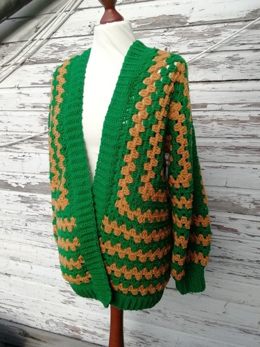 Häkeljacke hexagon cardigan - häkeljacke, *hexagon