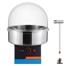 Uimoso Elektrische Zuckerwattemaschine Zuckerwatteger 1 kW mit Abdeckung in Blau