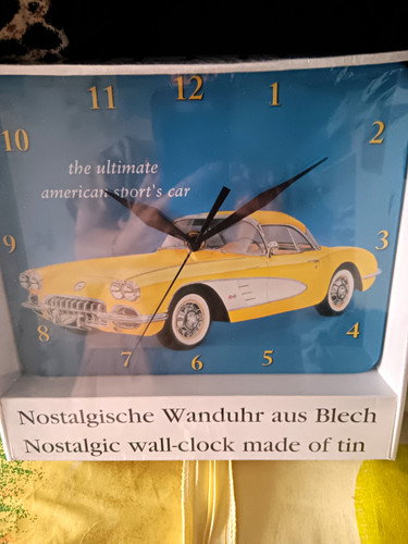 Nostalgie blech wanduhr analog - blech-wanduhr,