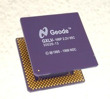 Geode GXLV VINTAGE CPU in 166 MHz Gold-Keramik - Geode GXLV-166P-  National Semi