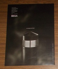 Seltene Werbung BEGA Leuchten - Licht draußen - Im Dunkel der Nacht 1995