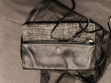 Gianni Chiarini Damen Umhängetasche Leder schwarz Weiß