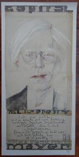 Horst Janssen  " Andy Warhol "