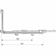 Maco 222205 Eckumlenkung MM waagrecht verlängerbar mit 1 i.S. FFB 320-1.800 